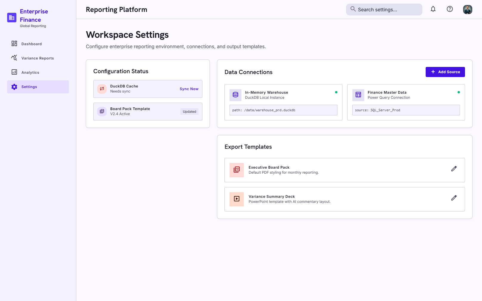 Scheduled report builder