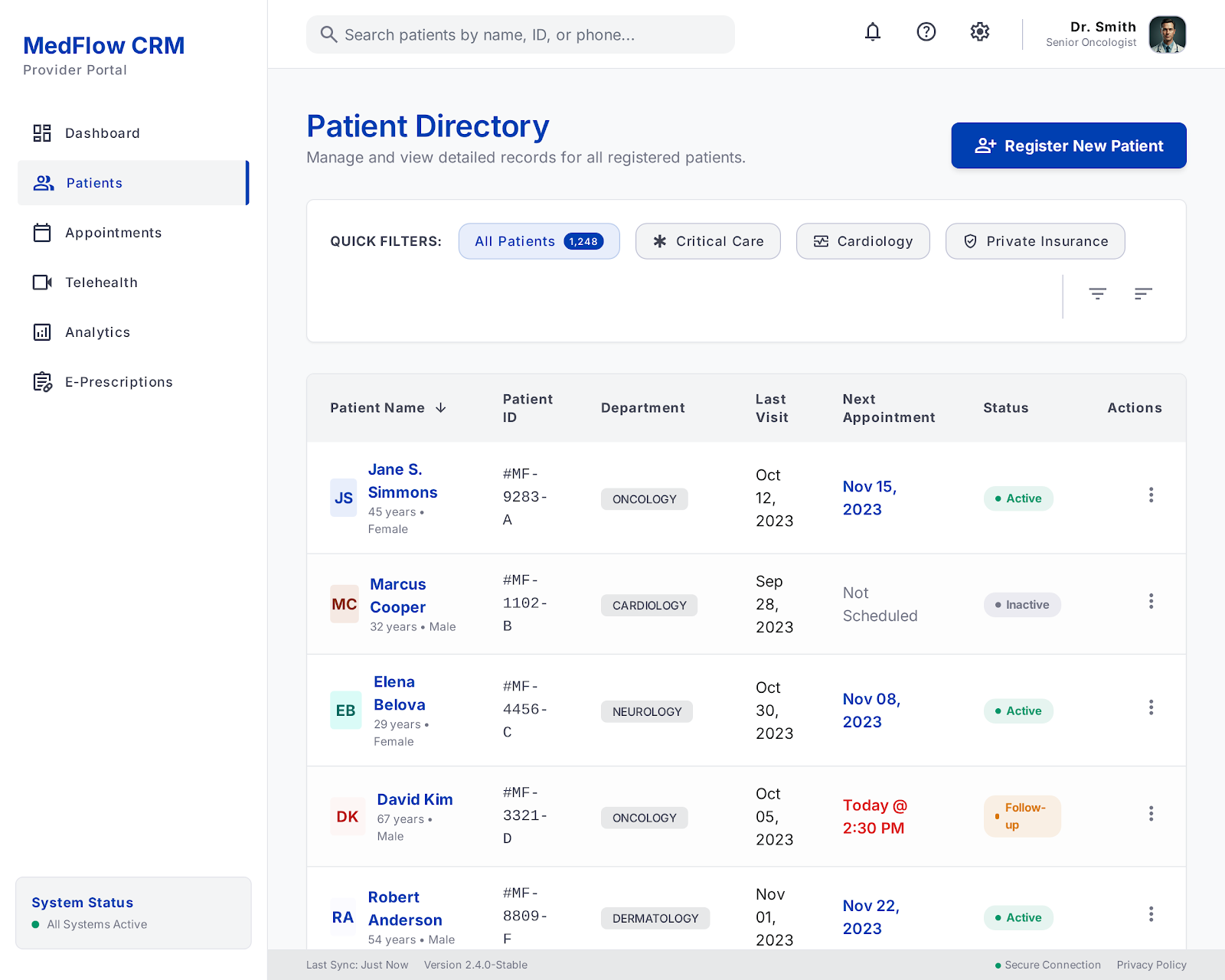 Unified FHIR patient timeline and EHR sync