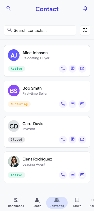 Map-first listing search