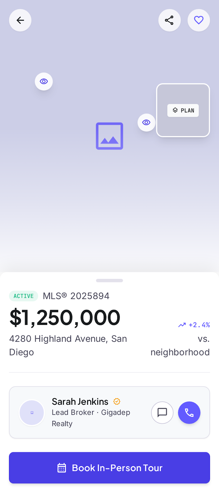 In-app mortgage pre-qualifier